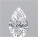 Diamante Natural 0.72 quilates, De pera , Color D, claridad IF y certificado GIA