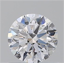 Natural Diamond 0.75 Carats, Round with Excellent Cut, D Color, VVS1 Clarity and Certified by GIA