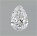Natural Diamond 0.52 Carats, Pear with  Cut, D Color, VVS1 Clarity and Certified by GIA