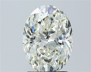 Picture of Natural Diamond 2.00 Carats, Oval with  Cut, K Color, SI2 Clarity and Certified by GIA