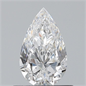 Natural Diamond 0.55 Carats, Pear with  Cut, E Color, VS1 Clarity and Certified by GIA