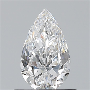 Picture of Natural Diamond 0.55 Carats, Pear with  Cut, E Color, VS1 Clarity and Certified by GIA