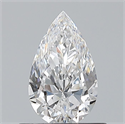 Natural Diamond 0.55 Carats, Pear with  Cut, E Color, VS1 Clarity and Certified by GIA