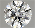 Natural Diamond 0.82 Carats, Round with Excellent Cut, H Color, IF Clarity and Certified by GIA