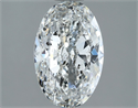 Natural Diamond 1.83 Carats, Oval with  Cut, F Color, SI2 Clarity and Certified by IGI