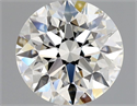 Natural Diamond 0.90 Carats, Round with Excellent Cut, H Color, VVS1 Clarity and Certified by GIA