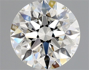 Picture of Natural Diamond 0.90 Carats, Round with Excellent Cut, H Color, VVS1 Clarity and Certified by GIA