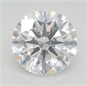 Lab Grown Diamond 3.46 Carats, Round with Excellent Cut, D Color, VVS1 Clarity and Certified by GIA