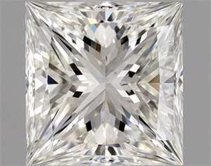 Picture of Natural Diamond 0.90 Carats, Princess with  Cut, H Color, VS1 Clarity and Certified by GIA