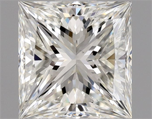 Picture of Natural Diamond 0.90 Carats, Princess with  Cut, H Color, VS1 Clarity and Certified by GIA