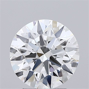 Picture of Lab Grown Diamond 2.03 Carats, Round with Ideal Cut, E Color, VVS2 Clarity and Certified by IGI