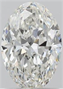 Natural Diamond 1.01 Carats, Oval with  Cut, G Color, SI1 Clarity and Certified by GIA