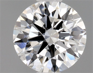 Picture of Natural Diamond 0.41 Carats, Round with Excellent Cut, F Color, VVS1 Clarity and Certified by GIA