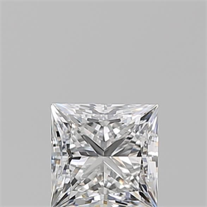 Picture of Natural Diamond 0.60 Carats, Princess with  Cut, E Color, VVS2 Clarity and Certified by GIA