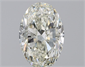 Natural Diamond 1.20 Carats, Oval with  Cut, K Color, VVS1 Clarity and Certified by GIA