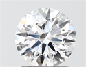Lab Grown Diamond 1.54 Carats, Round with Ideal Cut, D Color, VVS2 Clarity and Certified by IGI