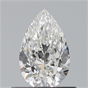 Natural Diamond 0.54 Carats, Pear with  Cut, F Color, IF Clarity and Certified by GIA