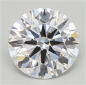 Lab Grown Diamond 1.60 Carats, Round with Ideal Cut, F Color, VS1 Clarity and Certified by IGI