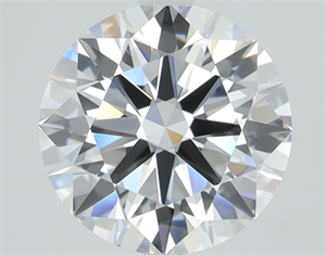 Picture of Lab Grown Diamond 2.05 Carats, Round with Ideal Cut, D Color, IF Clarity and Certified by IGI