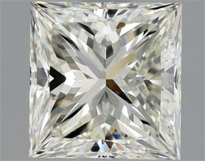 Picture of Natural Diamond 1.00 Carats, Princess with  Cut, J Color, VVS2 Clarity and Certified by GIA