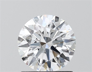 Picture of Lab Grown Diamond 1.09 Carats, Round with Ideal Cut, E Color, VVS1 Clarity and Certified by IGI
