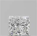 Natural Diamond 0.81 Carats, Princess with  Cut, E Color, VVS1 Clarity and Certified by GIA