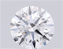 Lab Grown Diamond 1.53 Carats, Round with Excellent Cut, D Color, VVS2 Clarity and Certified by IGI