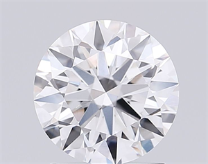 Picture of Lab Grown Diamond 1.53 Carats, Round with Excellent Cut, D Color, VVS2 Clarity and Certified by IGI