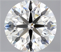 Natural Diamond 0.46 Carats, Round with Excellent Cut, H Color, IF Clarity and Certified by IGI