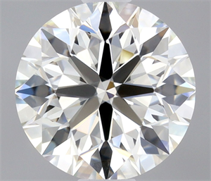 Picture of Natural Diamond 0.46 Carats, Round with Excellent Cut, H Color, IF Clarity and Certified by IGI