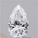 Natural Diamond 0.53 Carats, Pear with  Cut, D Color, SI1 Clarity and Certified by GIA