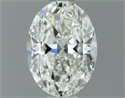 Natural Diamond 0.80 Carats, Oval with  Cut, H Color, VVS2 Clarity and Certified by IGI