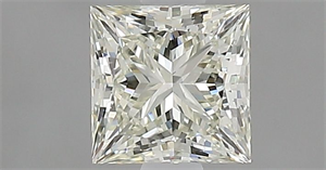Foto Diamante Natural 0.55 quilates, Princesa , Color L, claridad SI1 y certificado GIA de