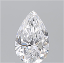 Natural Diamond 1.01 Carats, Pear with  Cut, D Color, SI2 Clarity and Certified by GIA