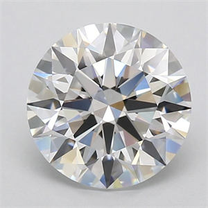 Picture of Lab Grown Diamond 3.06 Carats, Round with Excellent Cut, D Color, VVS1 Clarity and Certified by GIA
