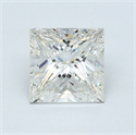 Natural Diamond 1.71 Carats, Princess with  Cut, H Color, VS2 Clarity and Certified by GIA