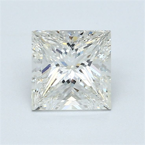 Picture of Natural Diamond 1.71 Carats, Princess with  Cut, H Color, VS2 Clarity and Certified by GIA