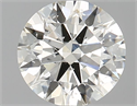 Natural Diamond 0.54 Carats, Round with Excellent Cut, L Color, SI2 Clarity and Certified by GIA
