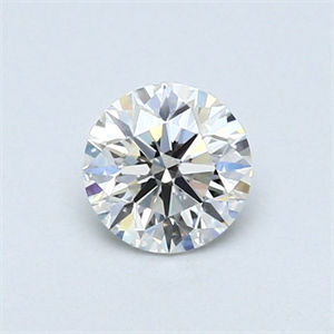 Foto Diamante Natural 0.46 quilates, Redondo , Color H, claridad IF y certificado GIA de