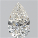 Natural Diamond 1.00 Carats, Pear with  Cut, I Color, VVS1 Clarity and Certified by GIA