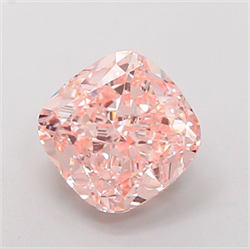 Picture of Lab Grown Diamond 3.84 Carats, CUSHION MODIFIED with  Cut, Fancy Intense Pink Color, VVS2 Clarity and Certified by IGI