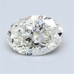 Picture of Natural Diamond 3.21 Carats, Oval with  Cut, J Color, SI2 Clarity and Certified by GIA