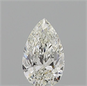 Natural Diamond 0.56 Carats, Pear with  Cut, H Color, VVS1 Clarity and Certified by GIA