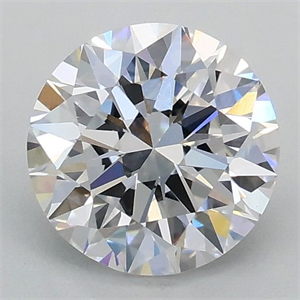 Picture of Lab Grown Diamond 1.01 Carats, Round with Excellent Cut, D Color, VVS2 Clarity and Certified by IGI