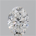 Natural Diamond 0.70 Carats, Oval with  Cut, E Color, VVS2 Clarity and Certified by GIA