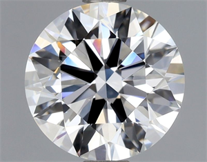 Picture of Natural Diamond 1.21 Carats, Round with Excellent Cut, E Color, VVS2 Clarity and Certified by GIA