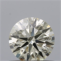 Natural Diamond 0.61 Carats, Round with Excellent Cut, M Color, VVS2 Clarity and Certified by IGI