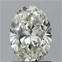 Natural Diamond 0.80 Carats, Oval with  Cut, G Color, VVS1 Clarity and Certified by IGI