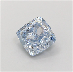 Picture of Lab Grown Diamond 1.64 Carats, CUSHION MODIFIED with  Cut, Fancy Intense Blue Color, IF Clarity and Certified by IGI
