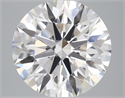 Lab Grown Diamond 3.57 Carats, Round with Ideal Cut, E Color, VS1 Clarity and Certified by IGI